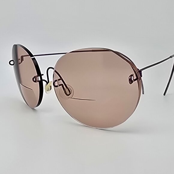 Unbranded Anodized Purple Ultra-Light Rimless Eyeglasses Frame 60-17-113 - Picture 1 of 12